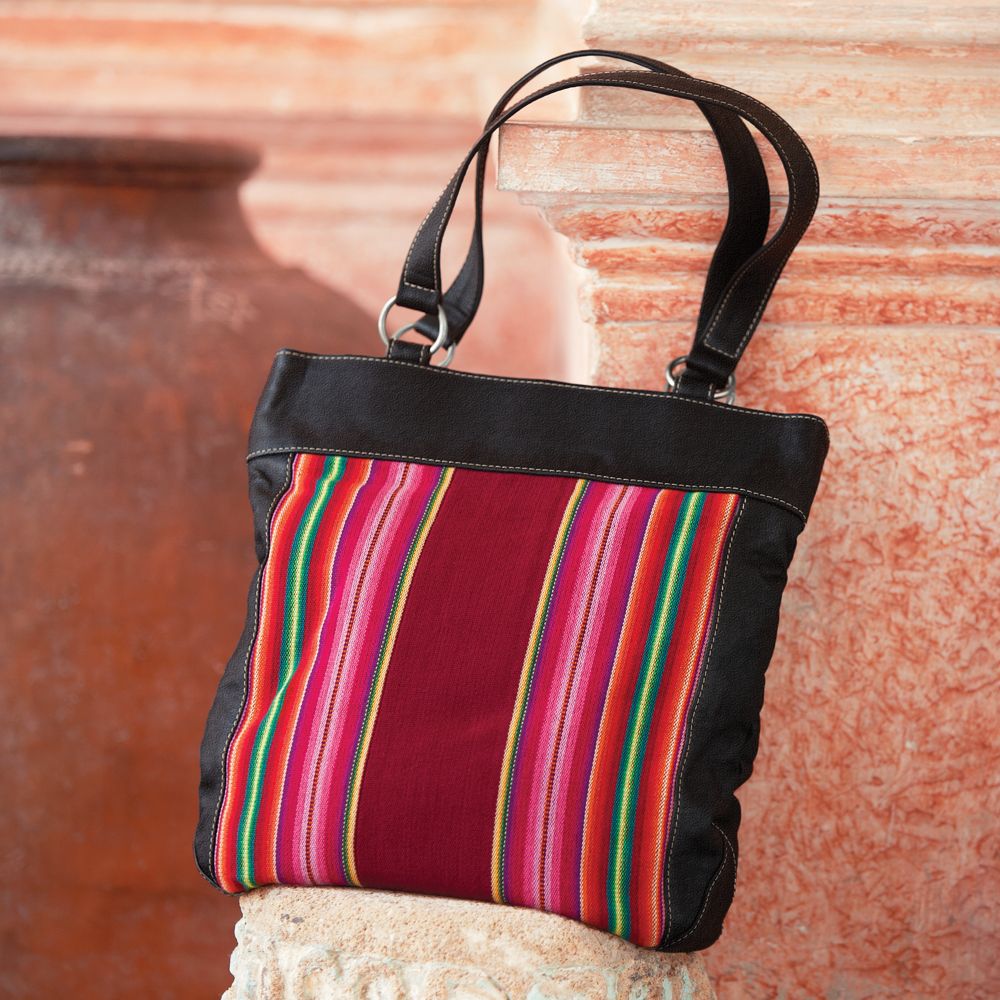 Striped Aguayo Bag