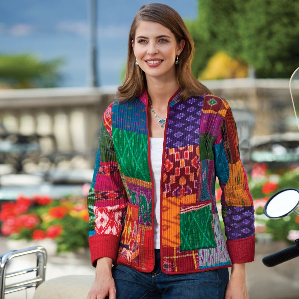 Silk Sari Patch Jacket