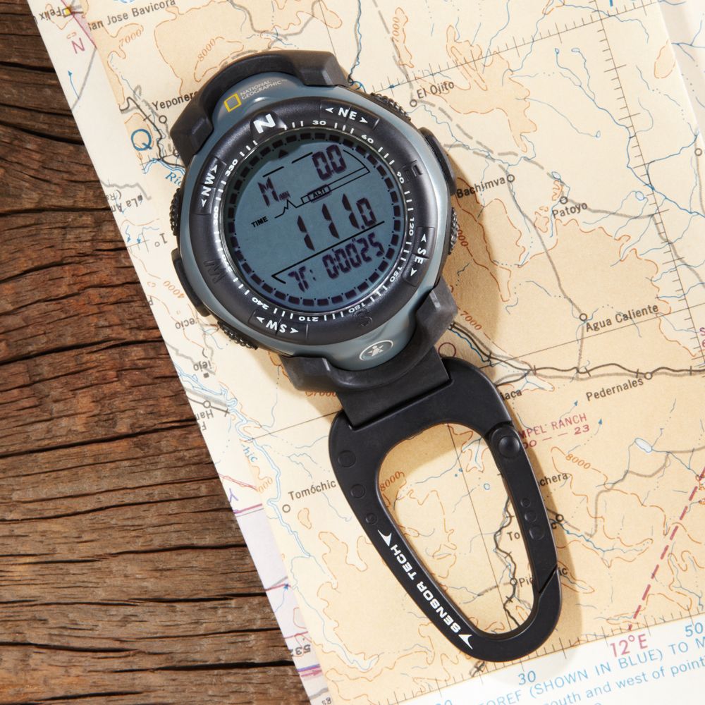 Multisensor Altimeter and Weather Clip Watch