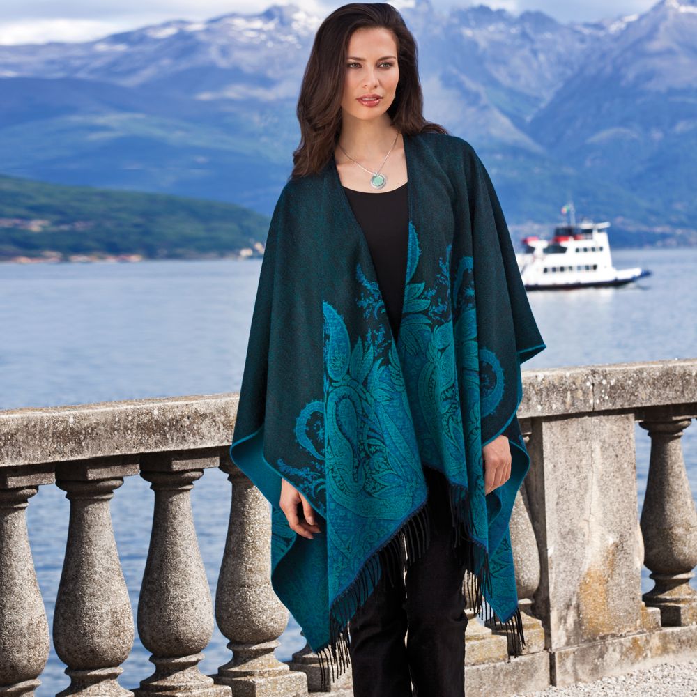 French Paisley Travel Shawl