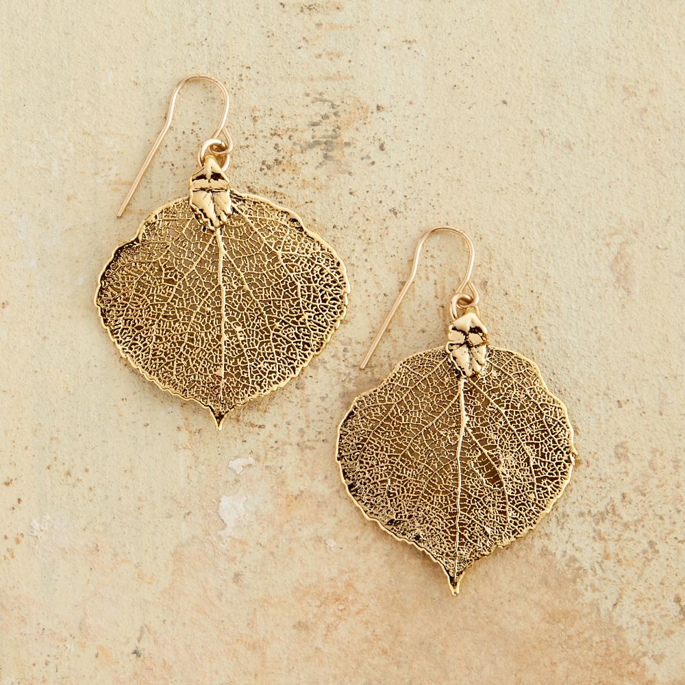 Aspen Leaf Earrings