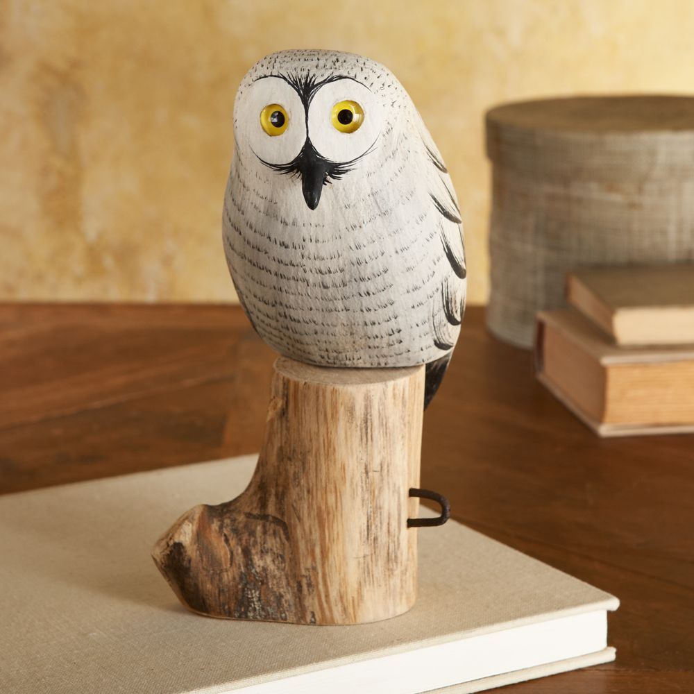 Richard Morgan Handcarved Snowy Owl