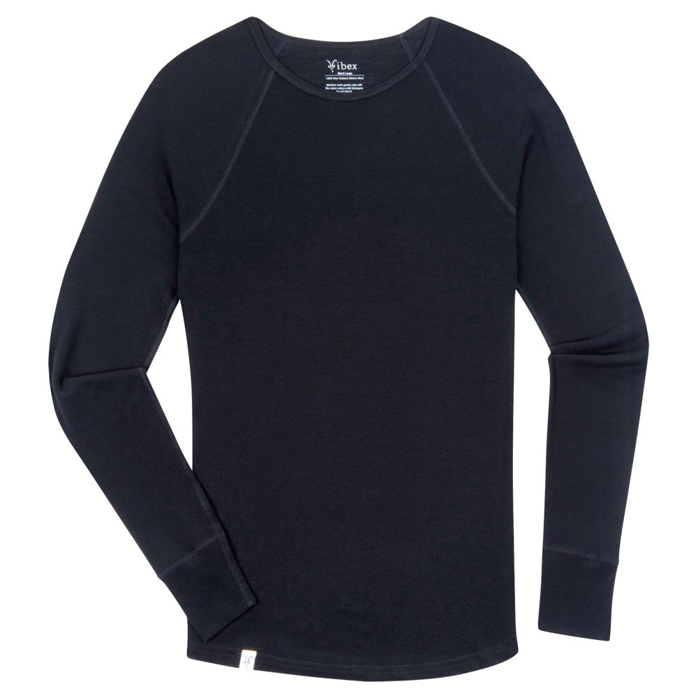 Men's New Zealand Base Layer Wool Long-Sleeved Crew