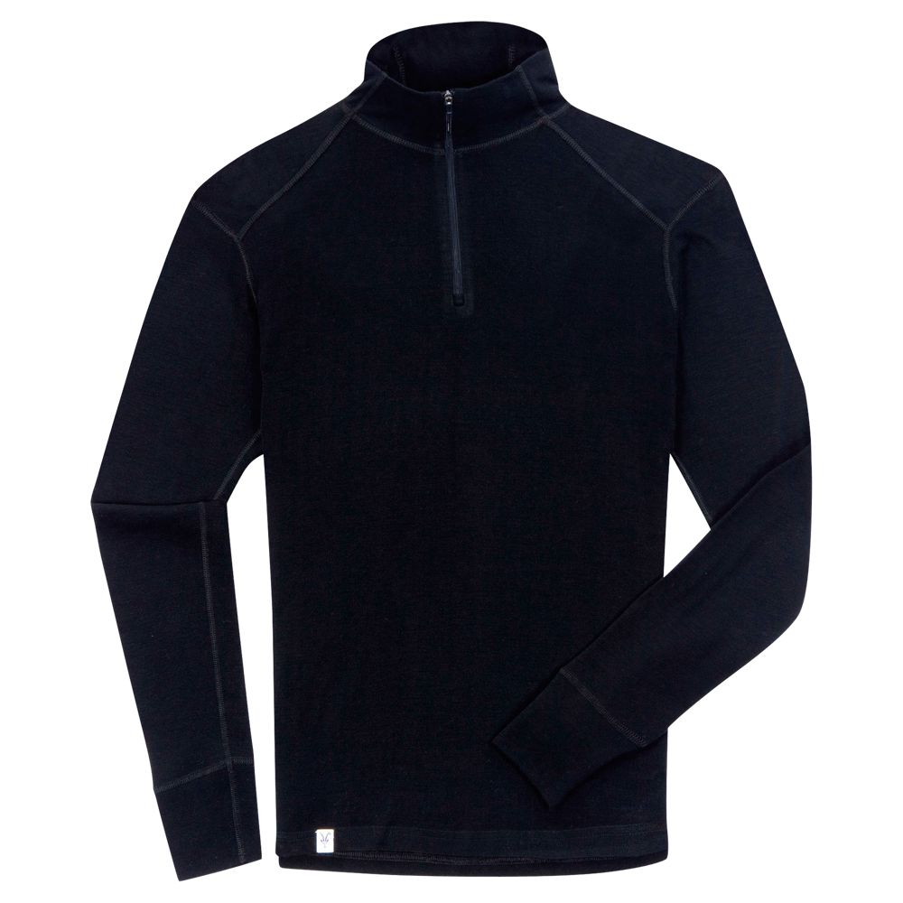 Men's New Zealand Base Layer Wool Zip T-Shirt