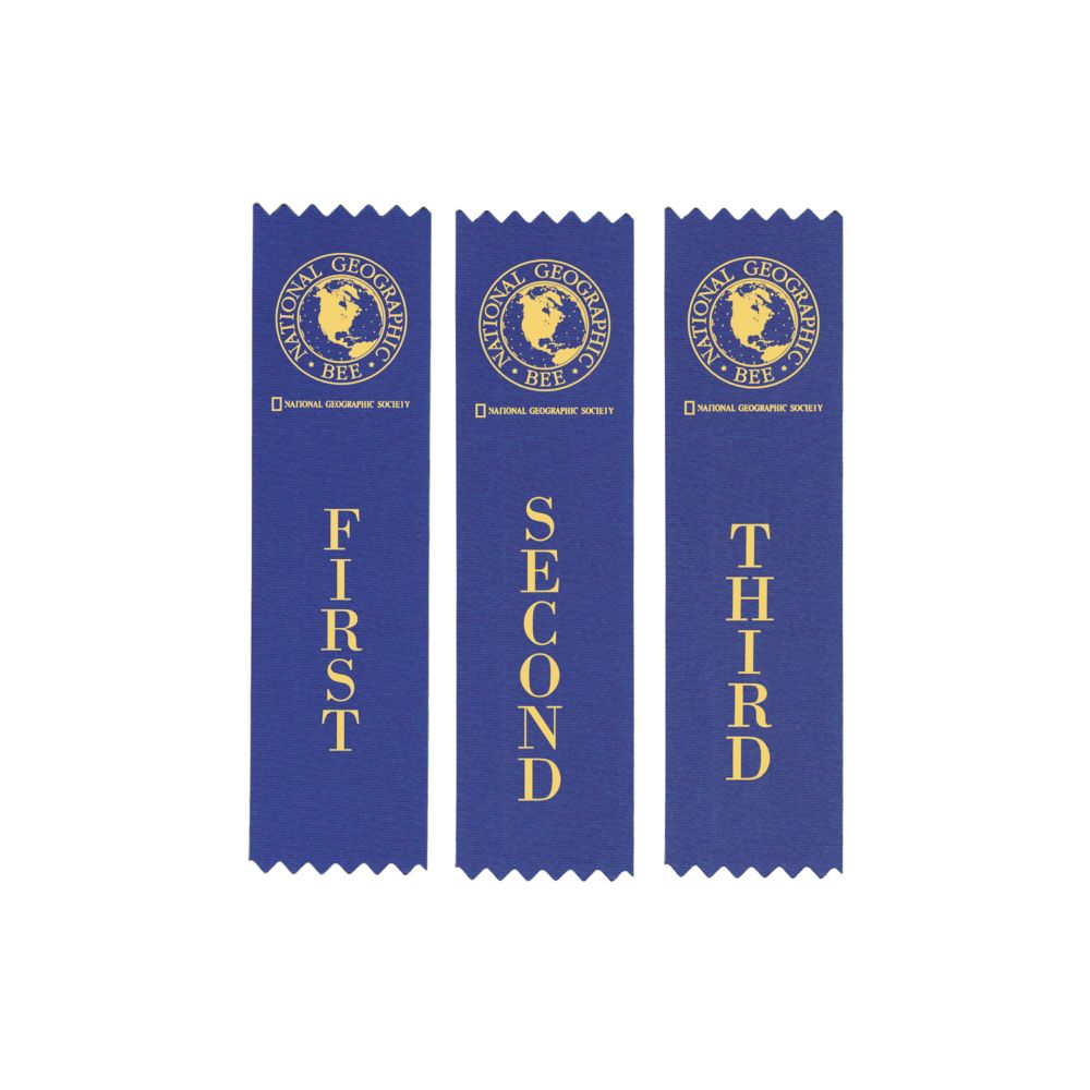 National Geographic Bee Ribbons - Set of 3