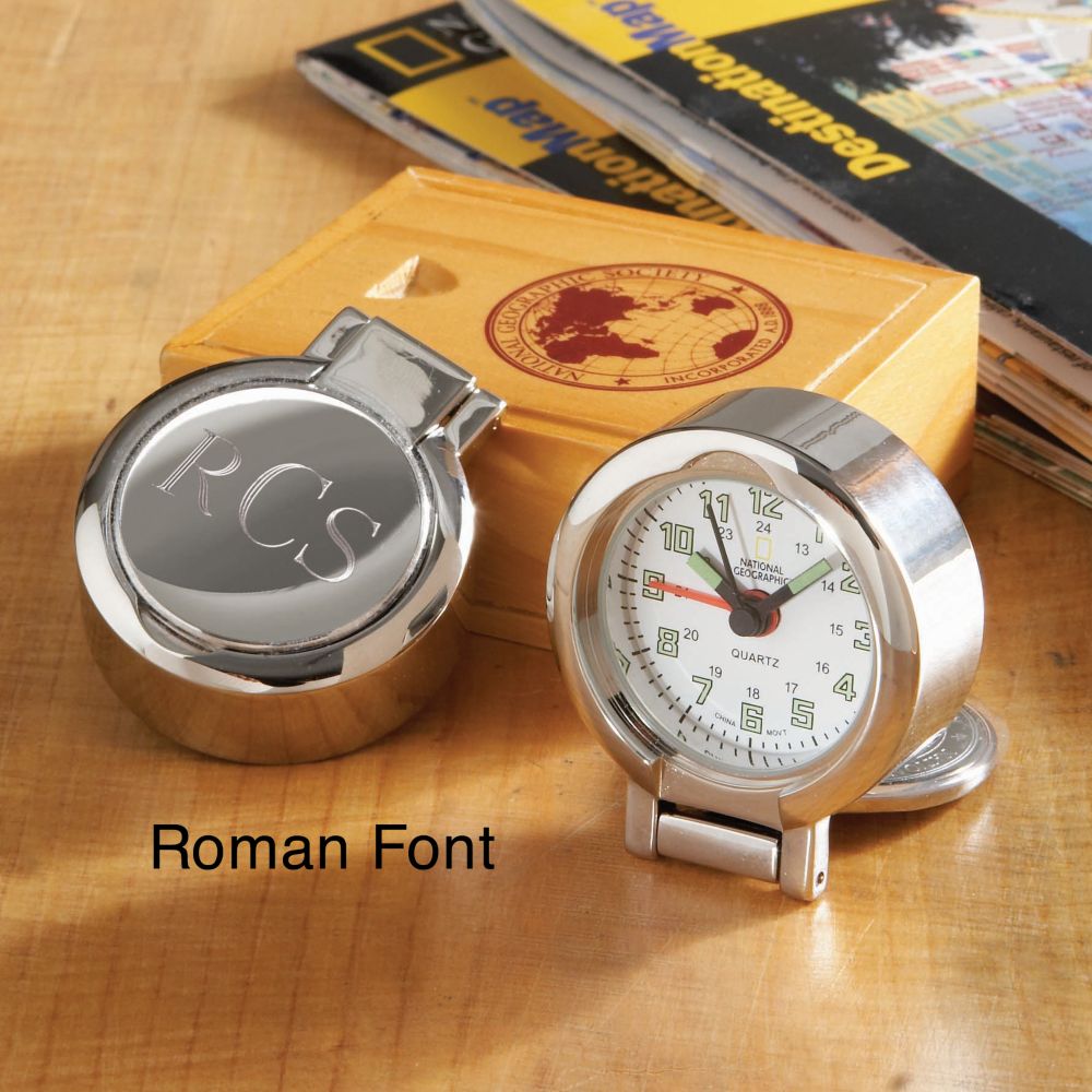Personalized National Geographic Travel Clock
