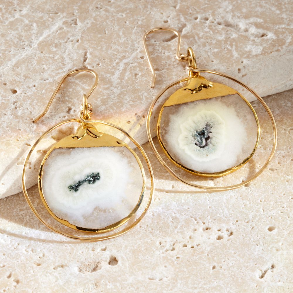 Solar Quartz Earrings