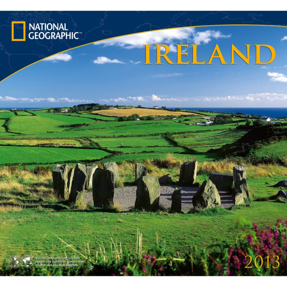 2013 National Geographic Ireland Wall Calendar