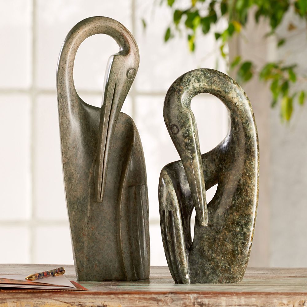 Small Shona Crane Sculpture