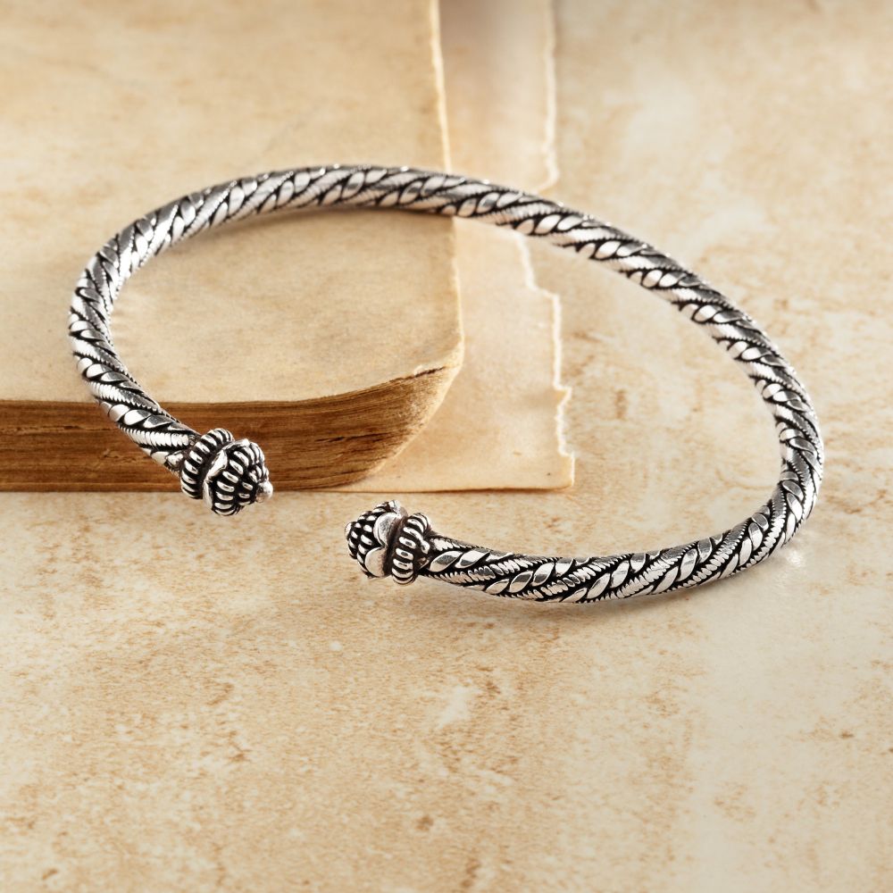 Sterling Silver Laotian Bracelet