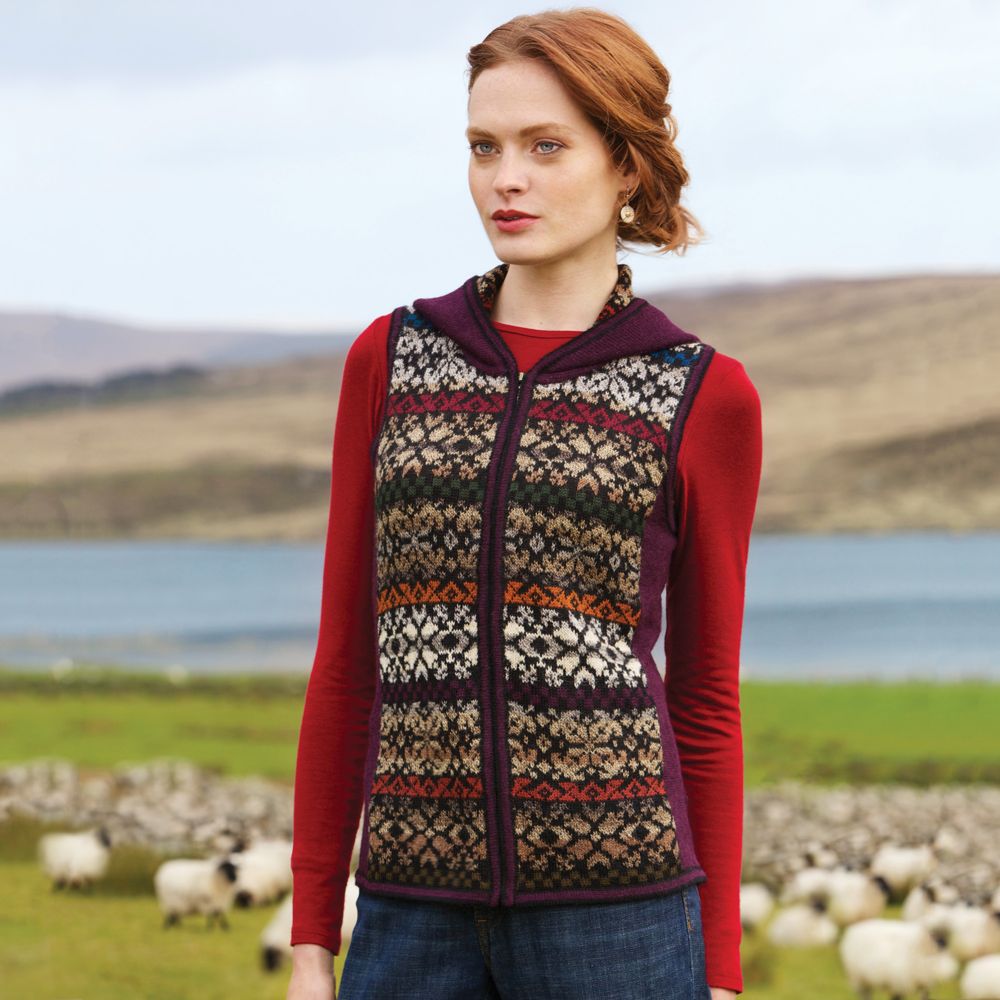 Silvia Hooded Alpaca Vest