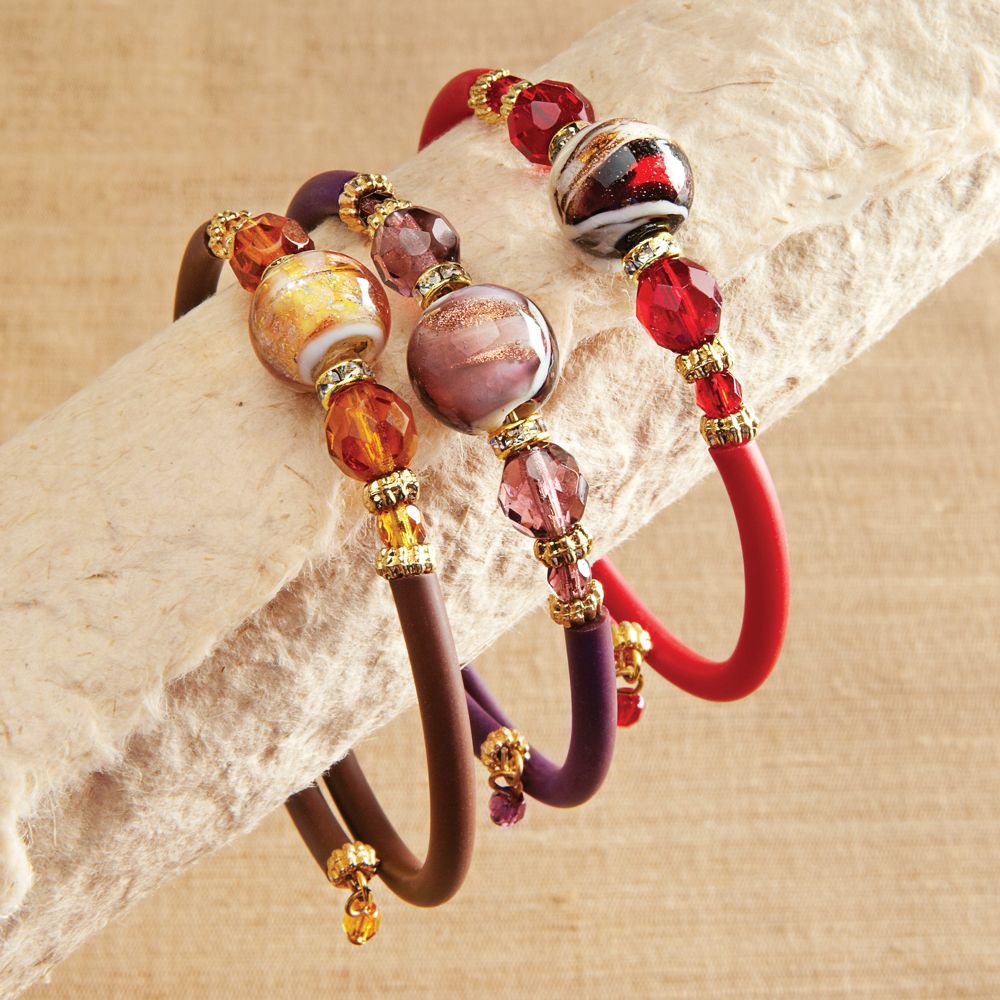 Venetian Glass Wrap Bracelet