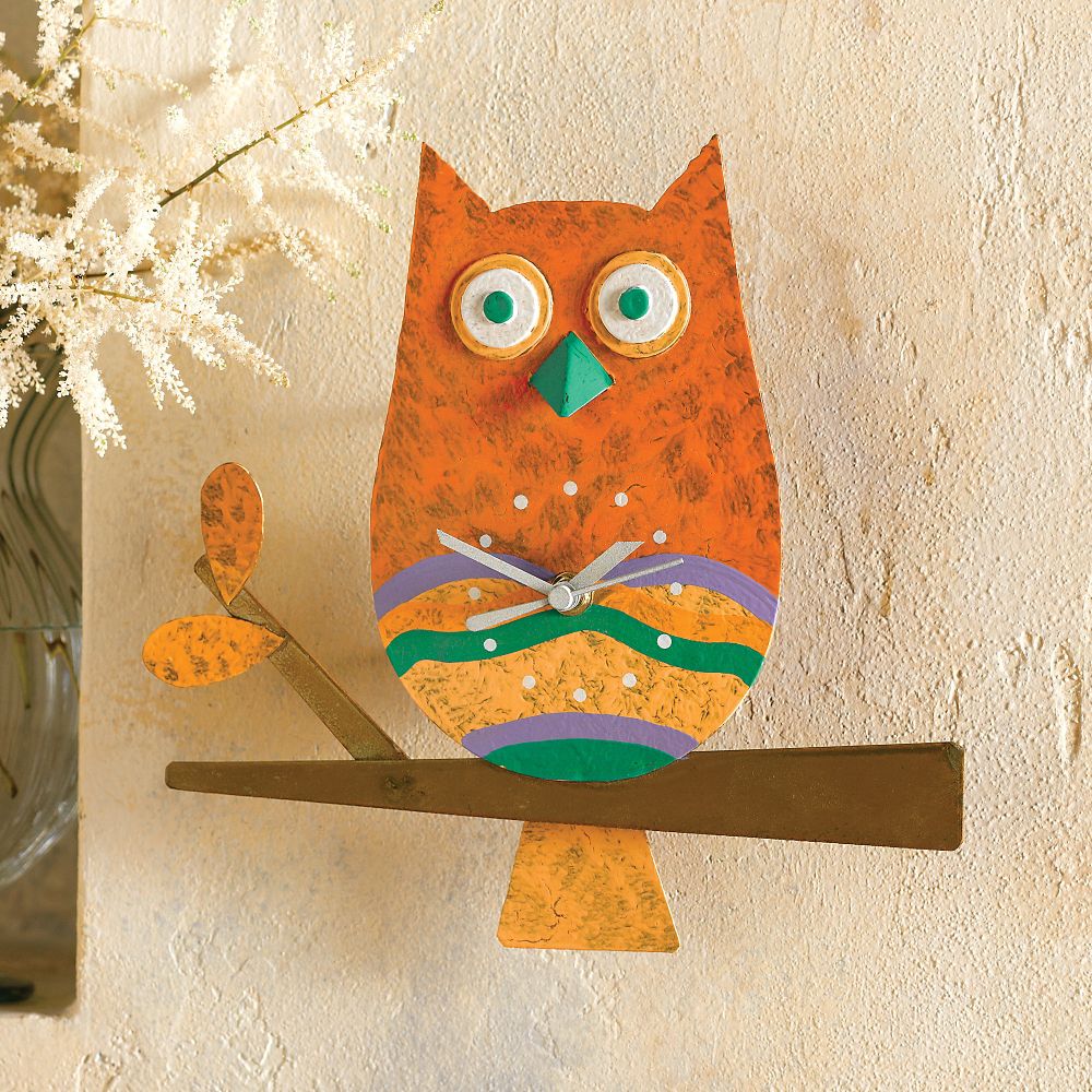 Colombian Owl Wall Clock