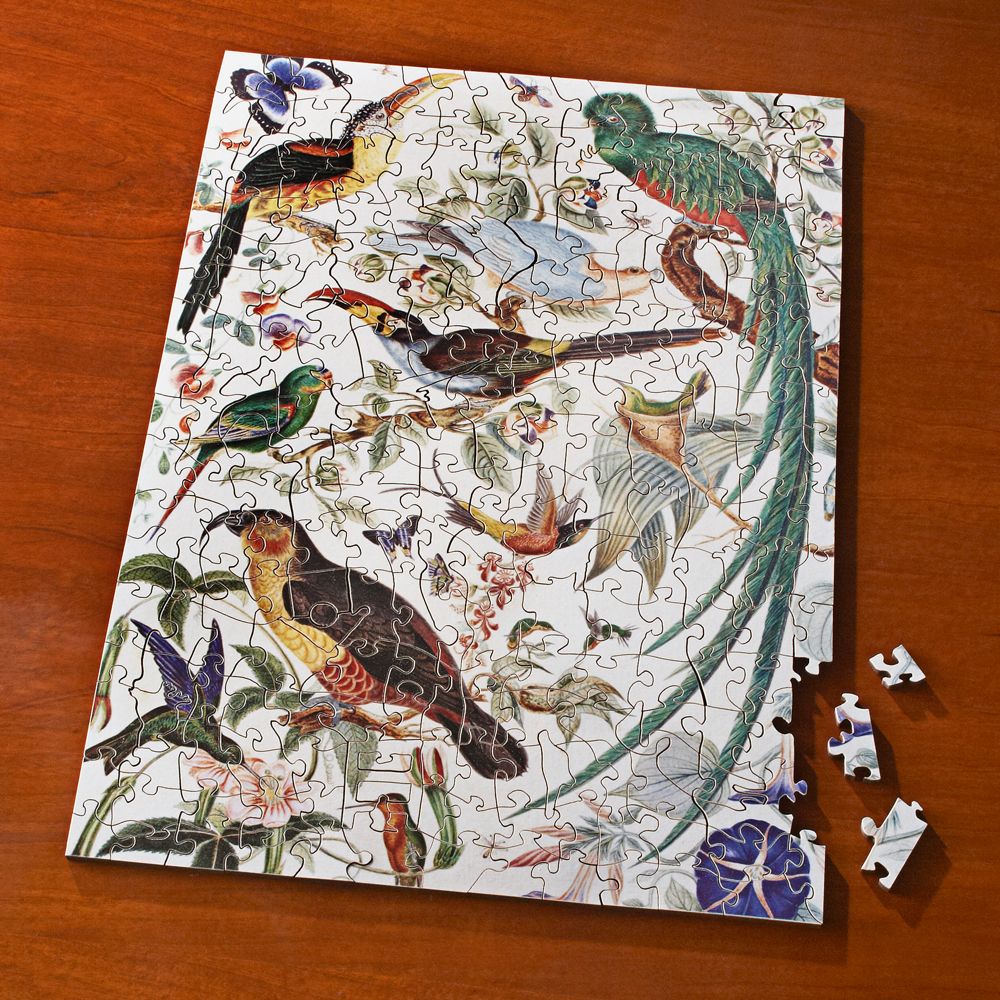 Woodcut Birds of Paradise Puzzle