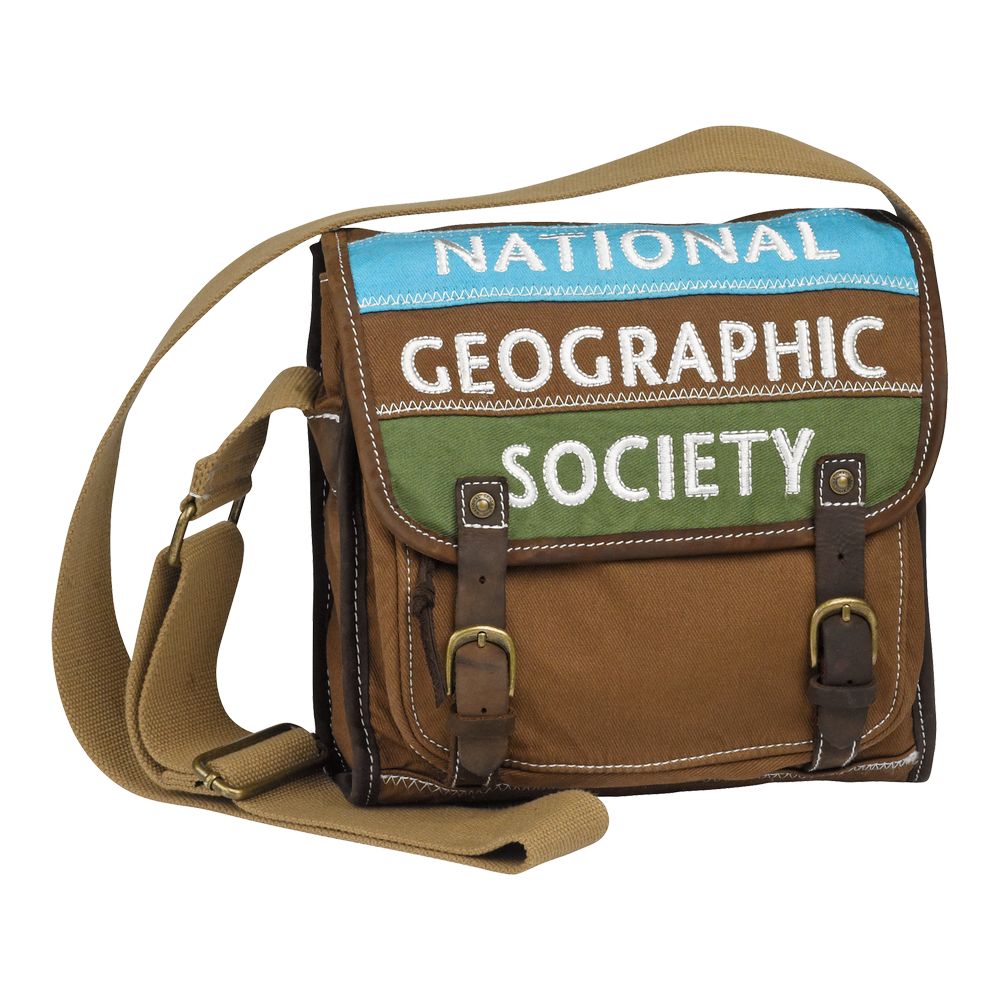 National Geographic Canvas Messenger Bag