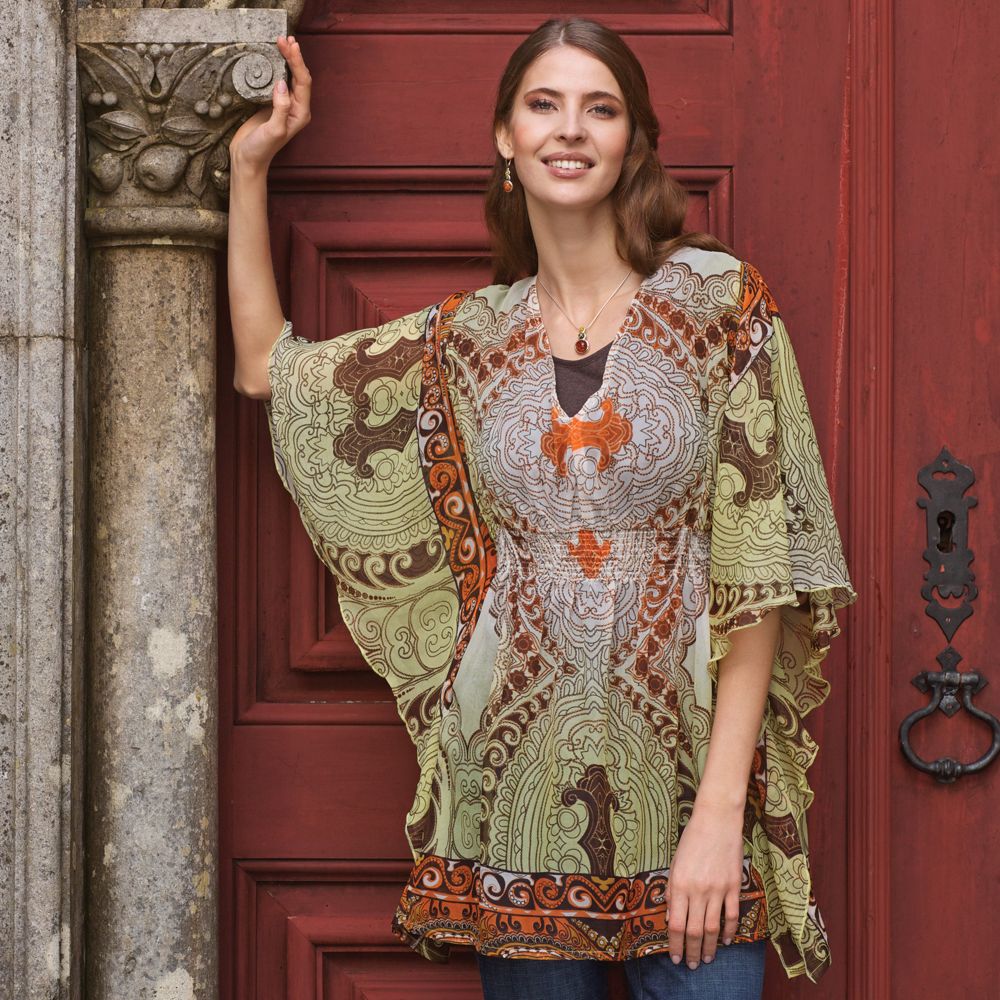 Paisley Flutter Tunic