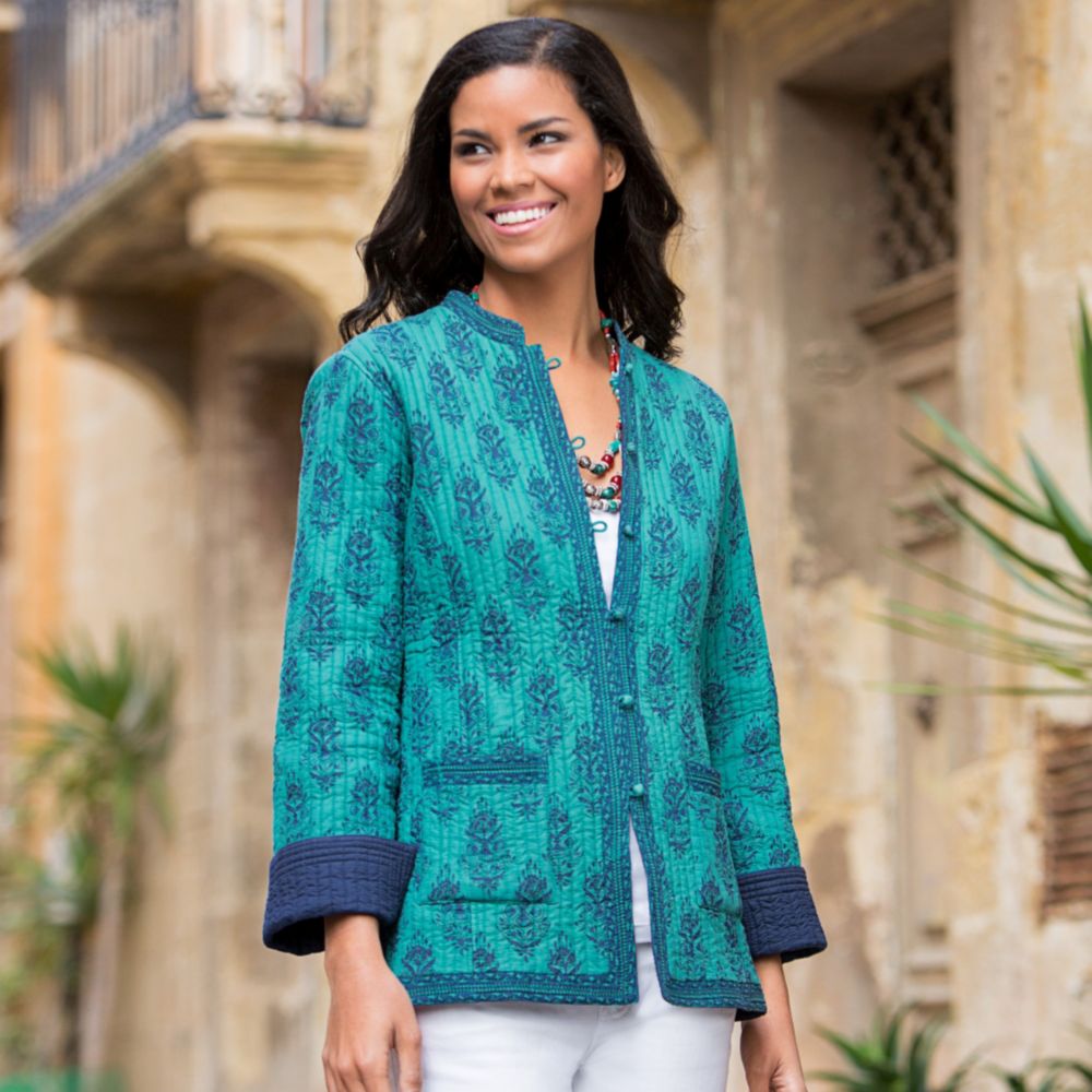 Peacock Reversible Quilted Jacket