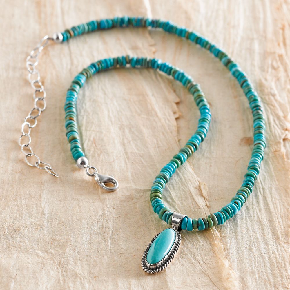 Navajo Turquoise Beaded Necklace