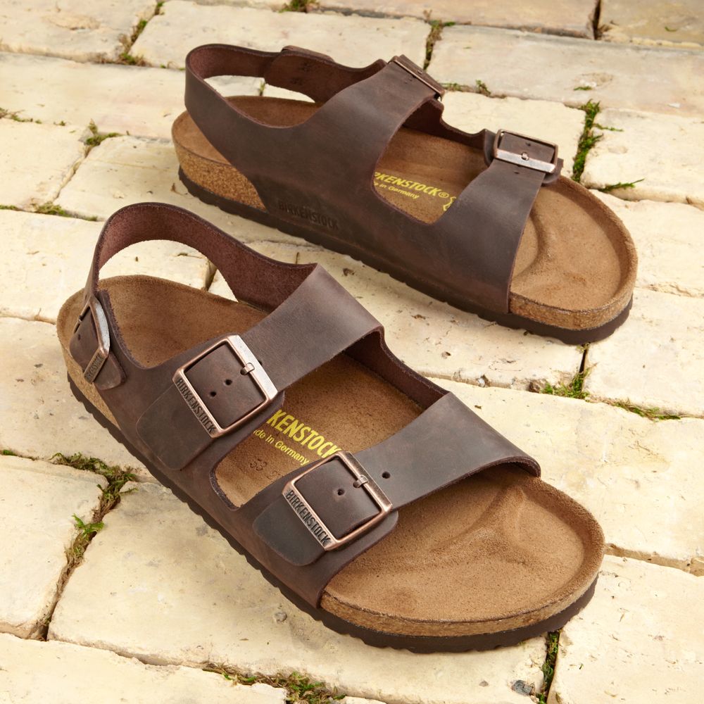 Milano Habana Oiled Leather Travel Sandals