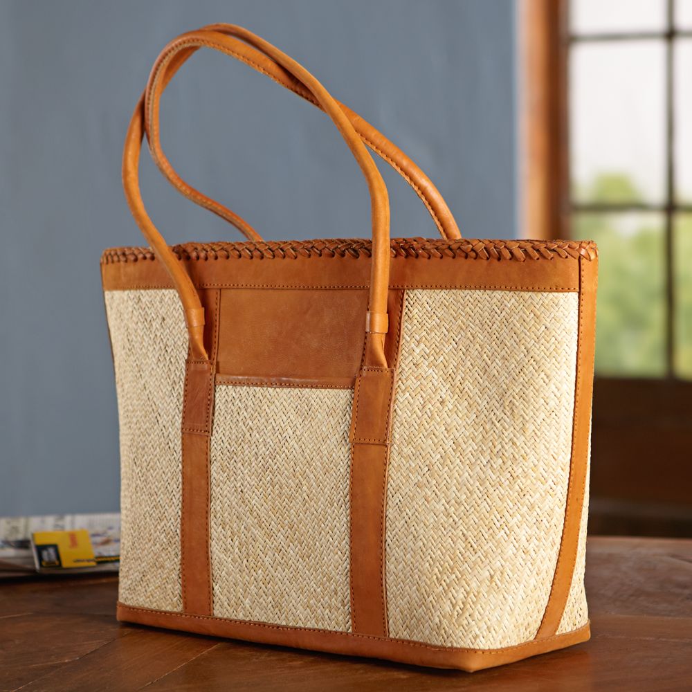 Balinese Rattan Tote Bag