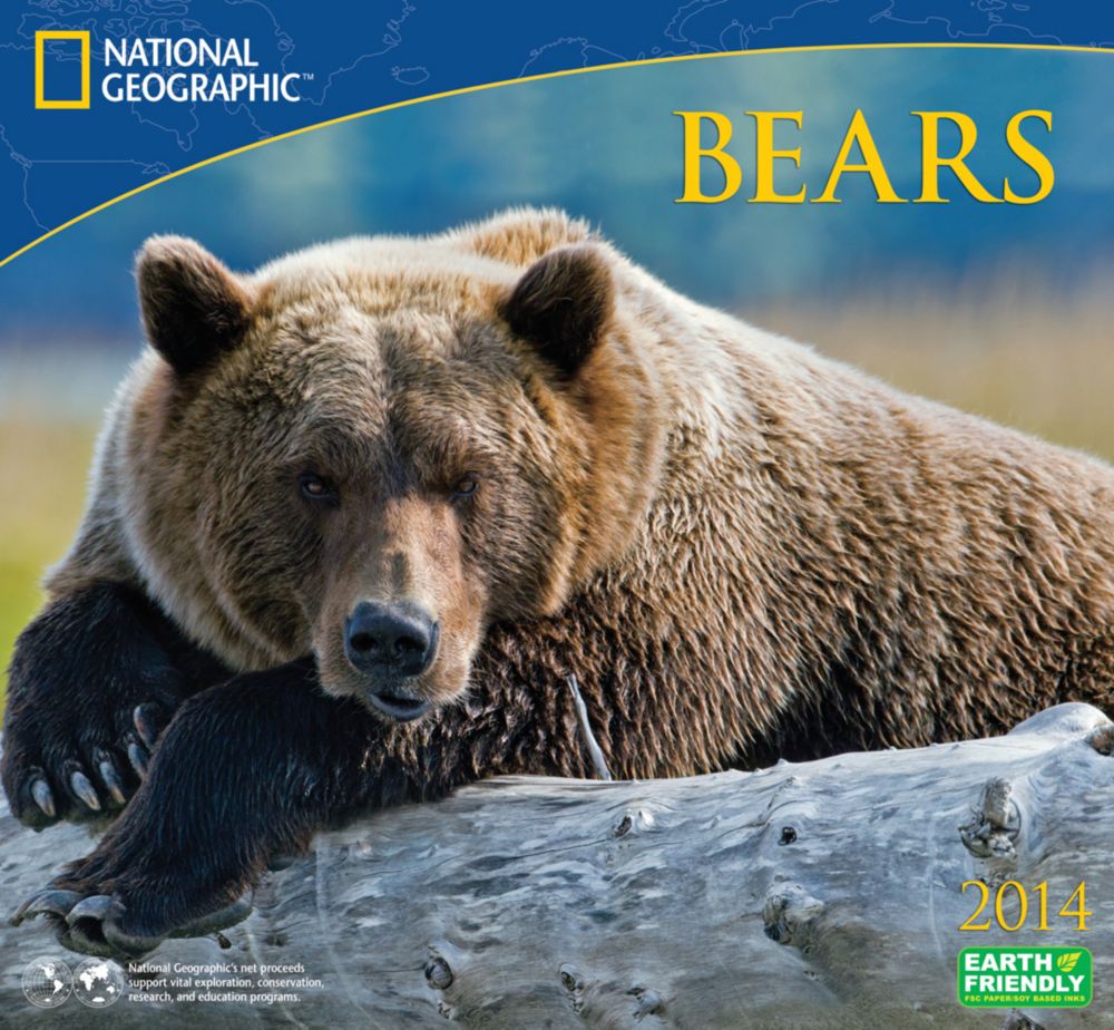 2014 National Geographic Bears Wall Calendar