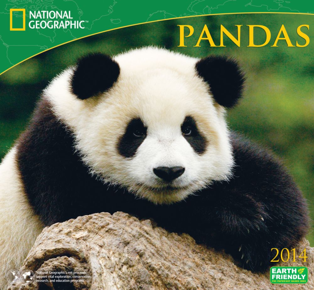 2014 National Geographic Pandas Wall Calendar