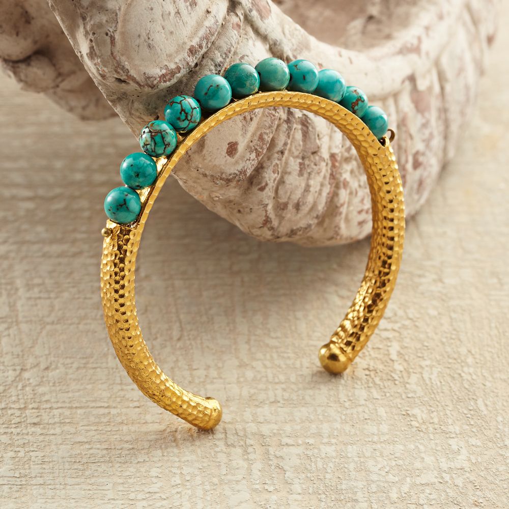 Turkish Blue Moon Turquoise Cuff