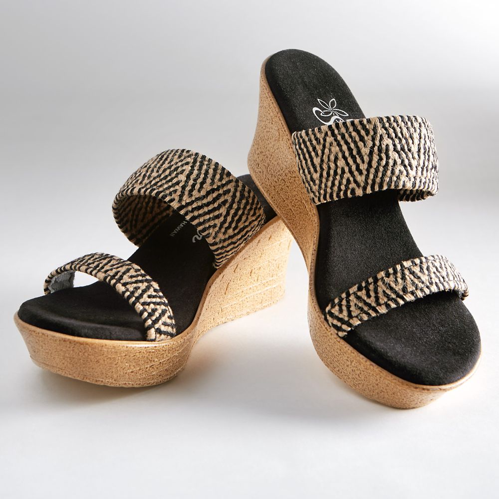 Hawaiian Raffia Wedge Sandals - National Geographic Store