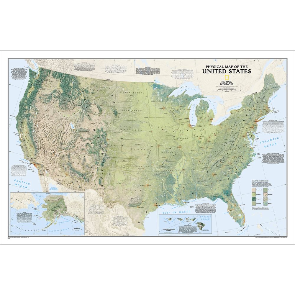 U.S. Physical Map