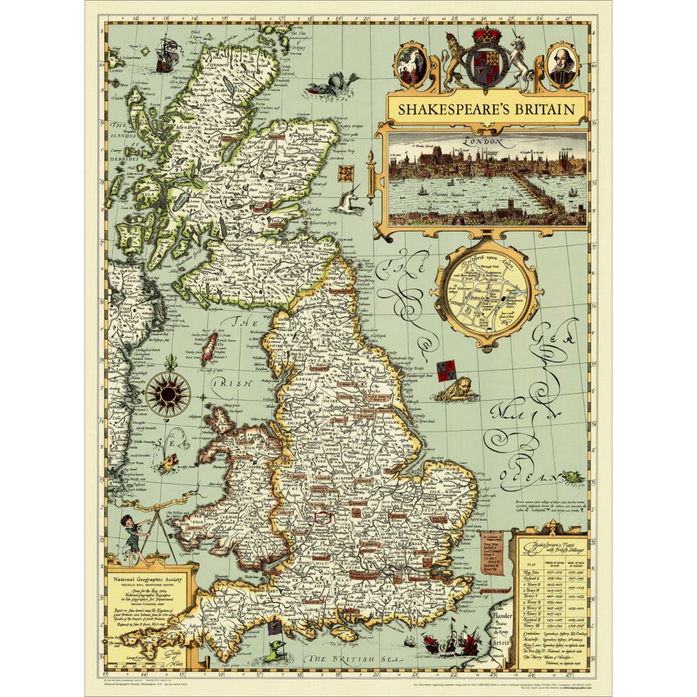 Shakespeare's Britain Map