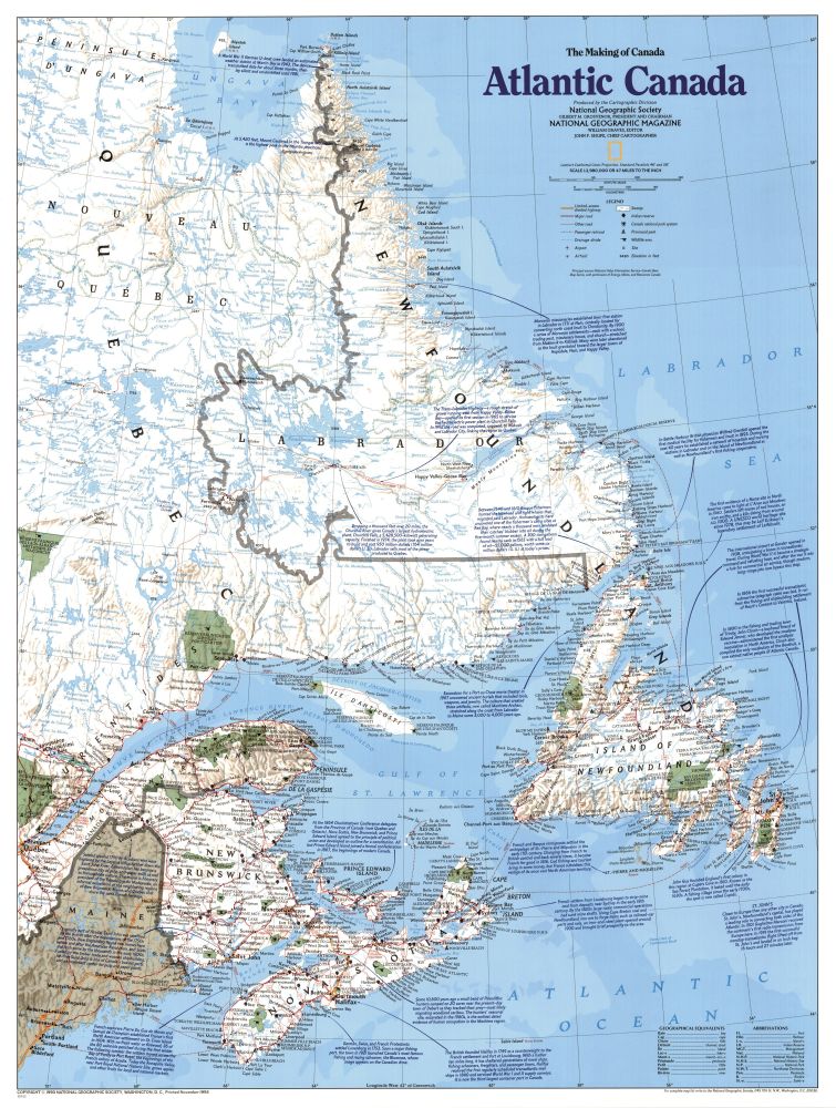 The Making of Atlantic Canada Thematic Map
