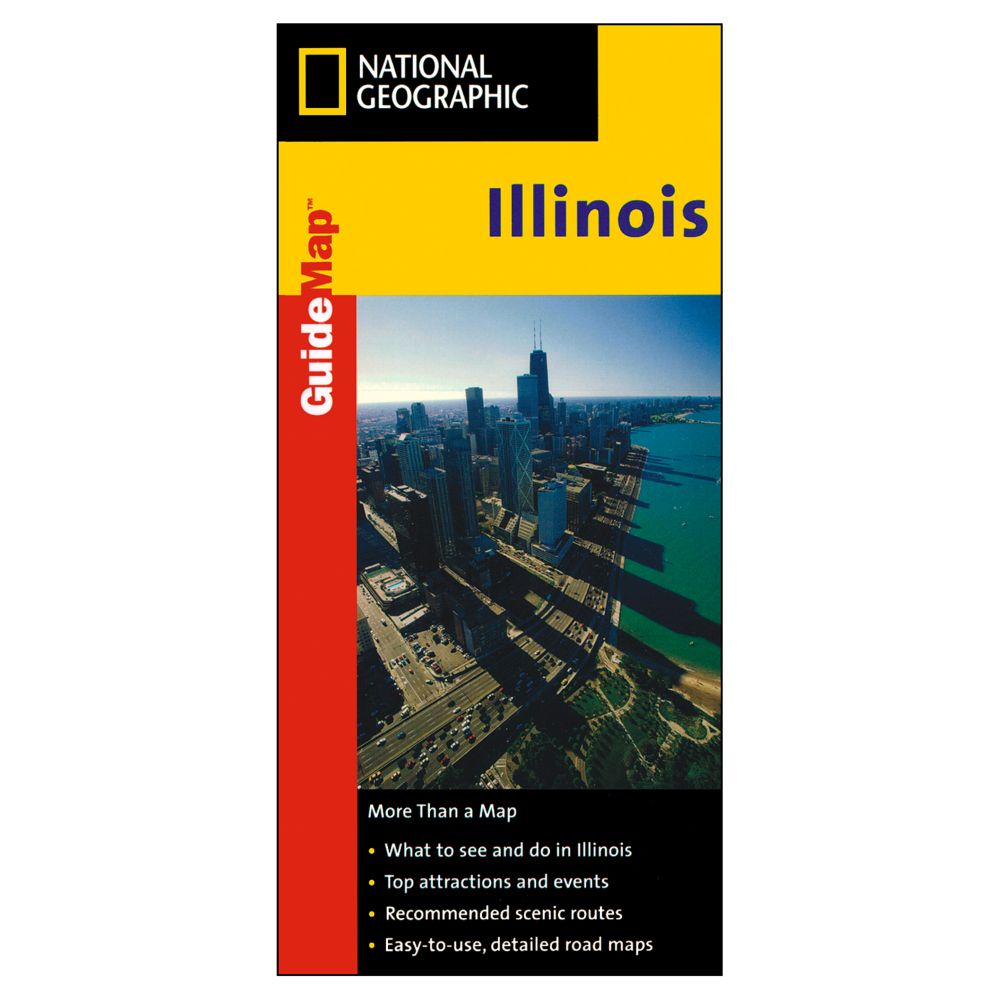 National Geographic Illinois Map