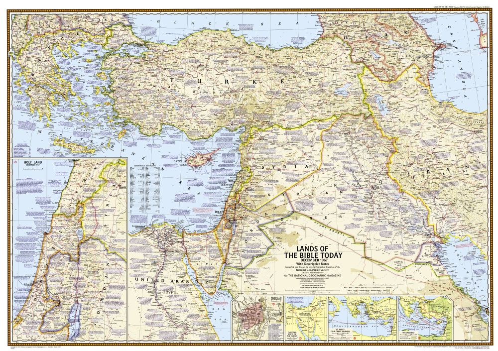 Lands of the Bible Map