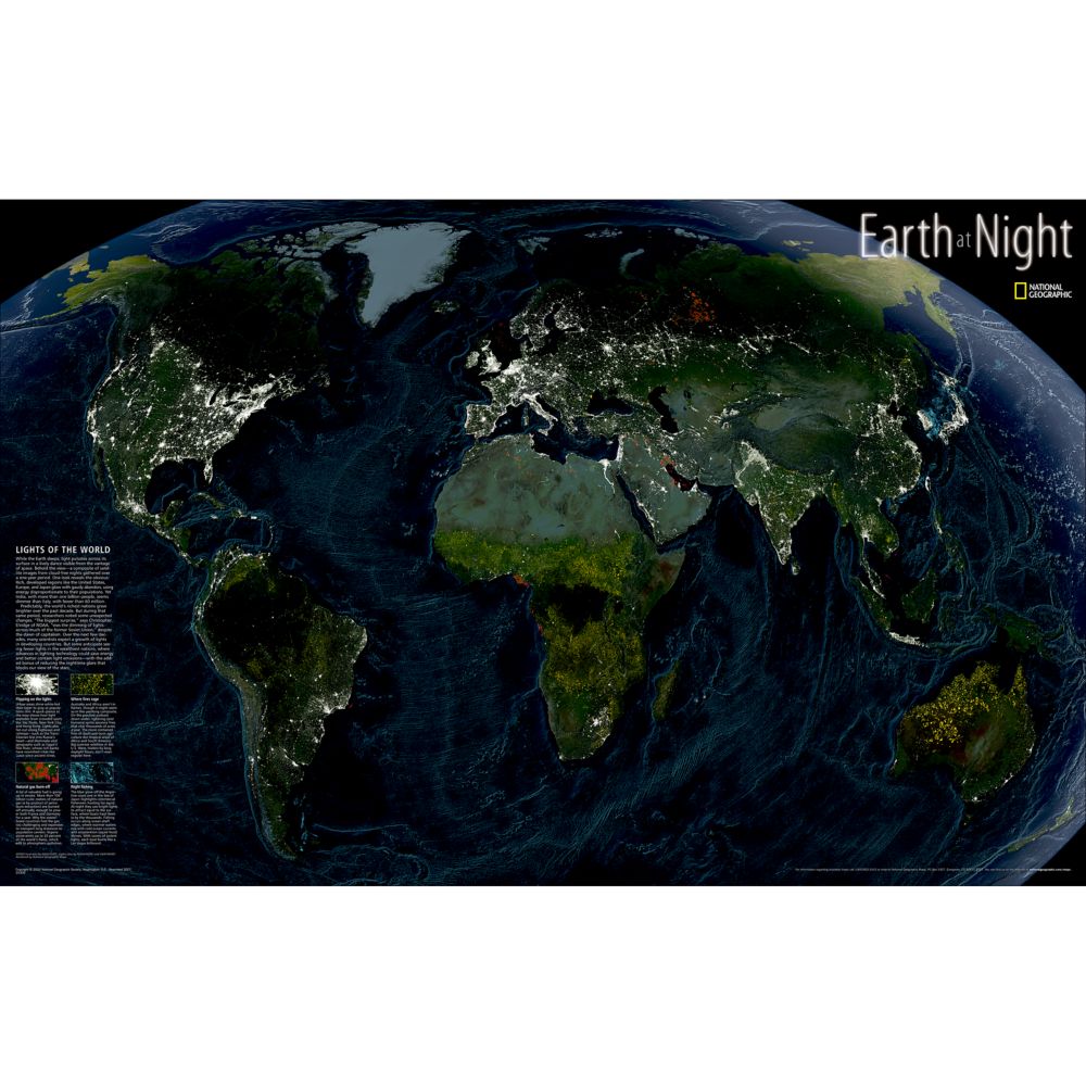 Earth at Night Map