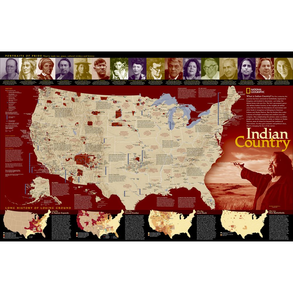 North American Indian Reference Map
