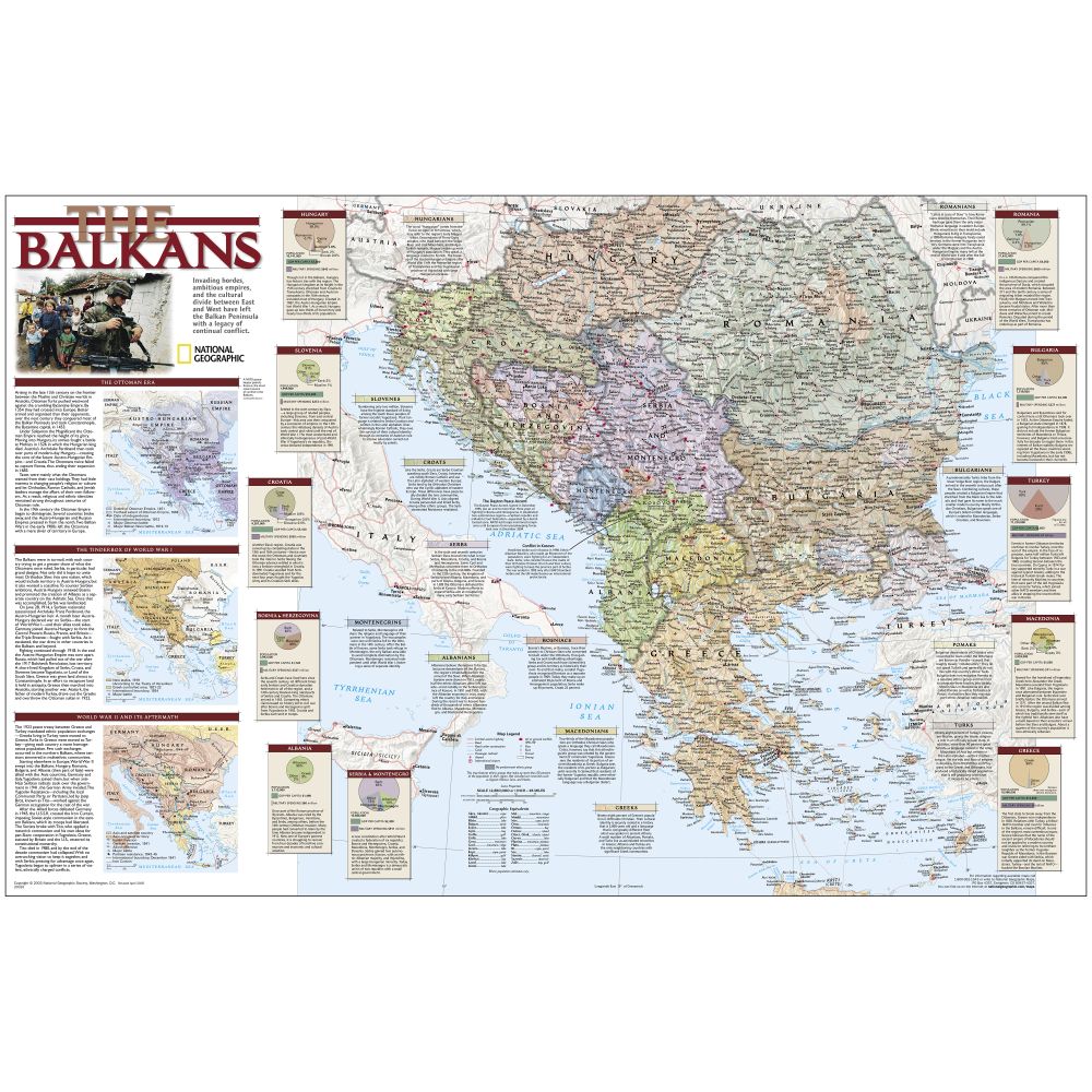 Balkans: Political And Historical Map