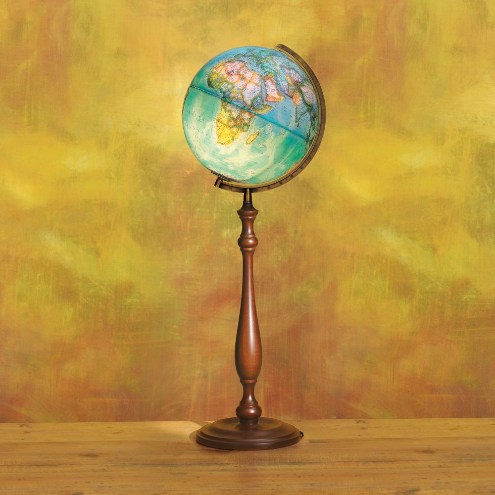 Envoy Blue Ocean Illuminated Floor Globe