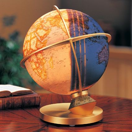 Day and Night Illuminated Desk Globe