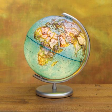 Metropolis Illuminated Desk Globe 