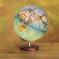 Explorer Illuminated Blue Ocean Desk Globe