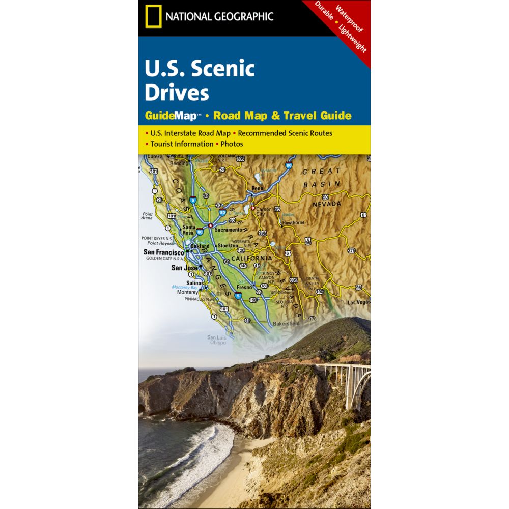 Scenic Drives USA Guide Map
