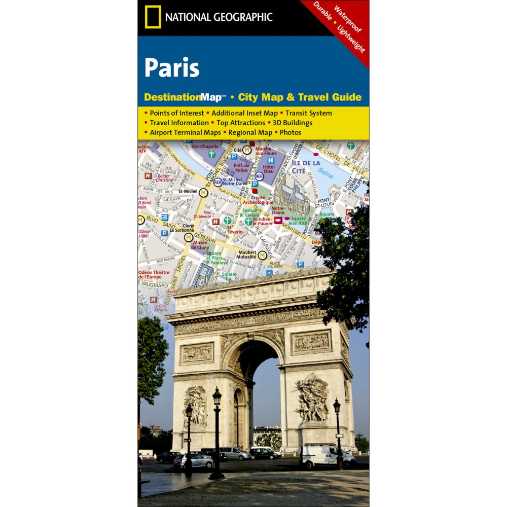 Paris Destination City Map