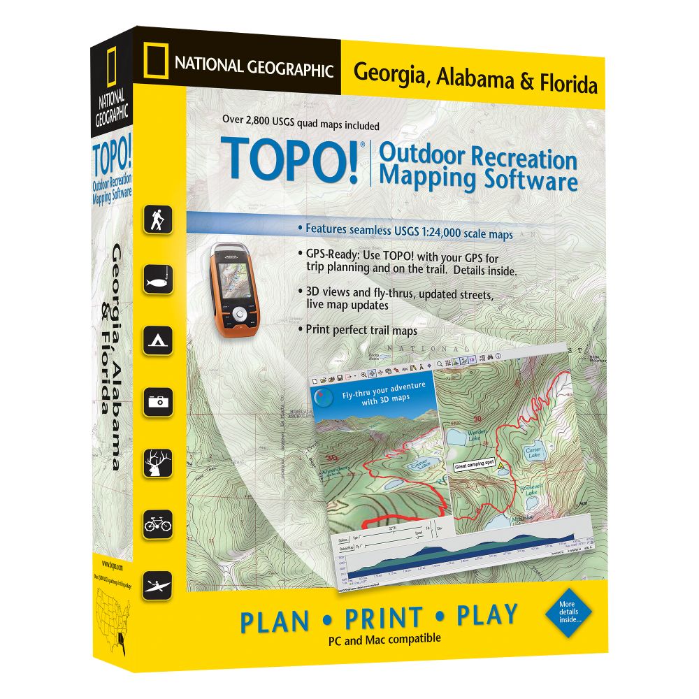 TOPO! Georgia, Alabama, Florida