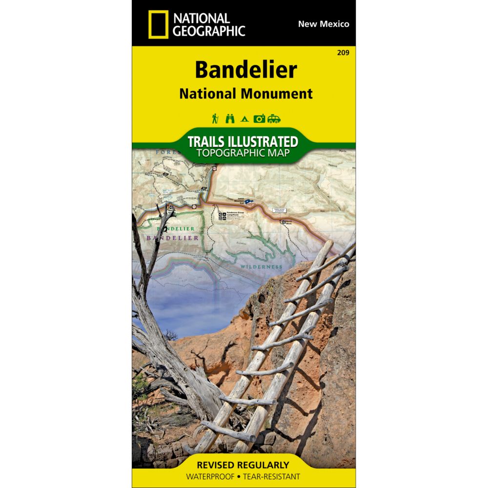 National Geographic Bandelier National Monument Trail Map 