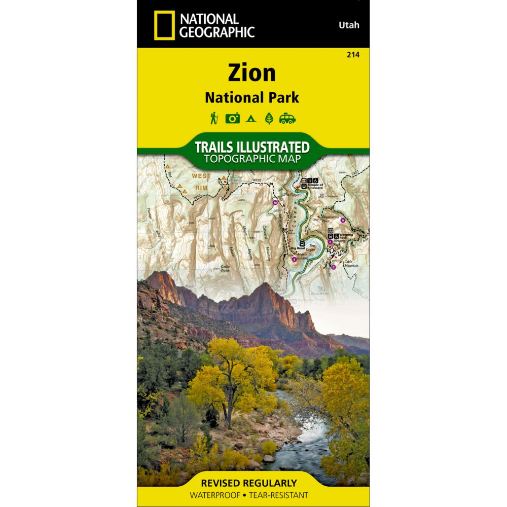214 Zion National Park Trail Map 