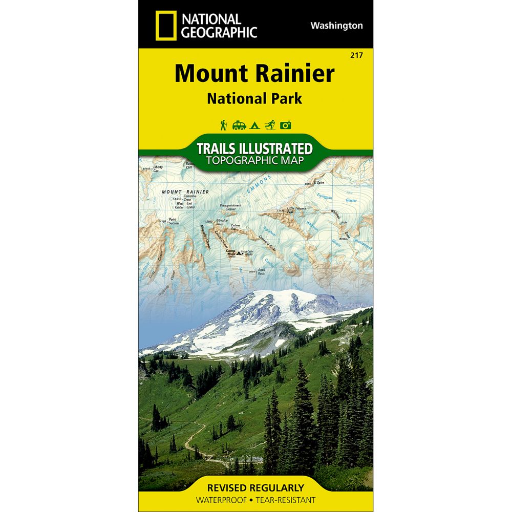 217 Mount Ranier National Park Trail Map 