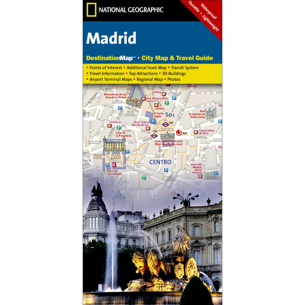Madrid Destination City Map