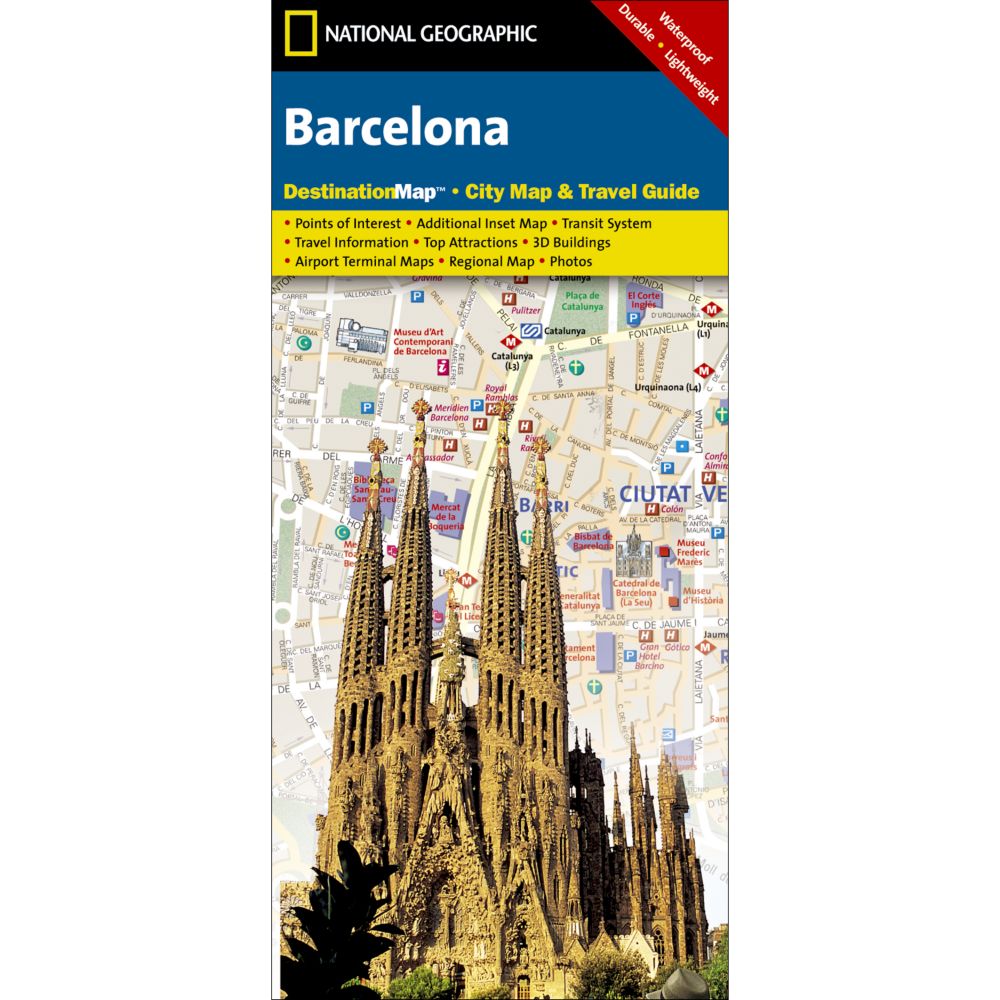 Barcelona Destination City Map 