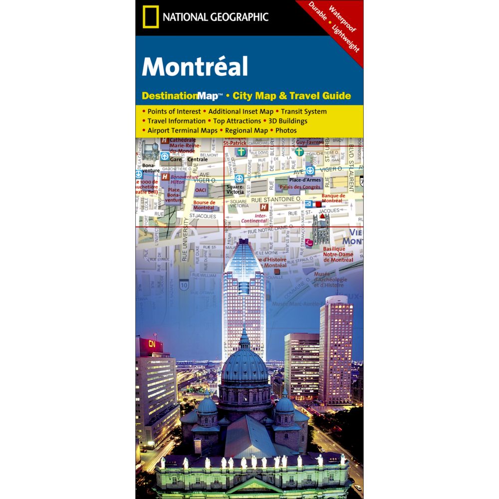 Montreal Destination City Map 