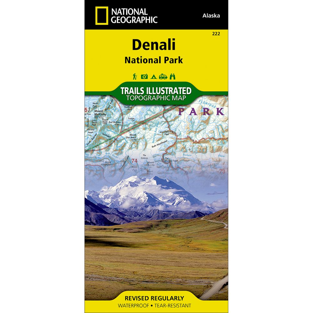 222 Denali National Park and Preserve Trail Map